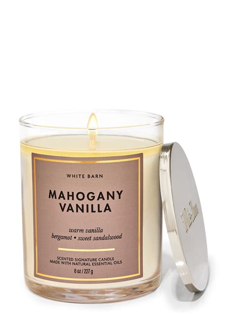 white barn mahogany vanilla